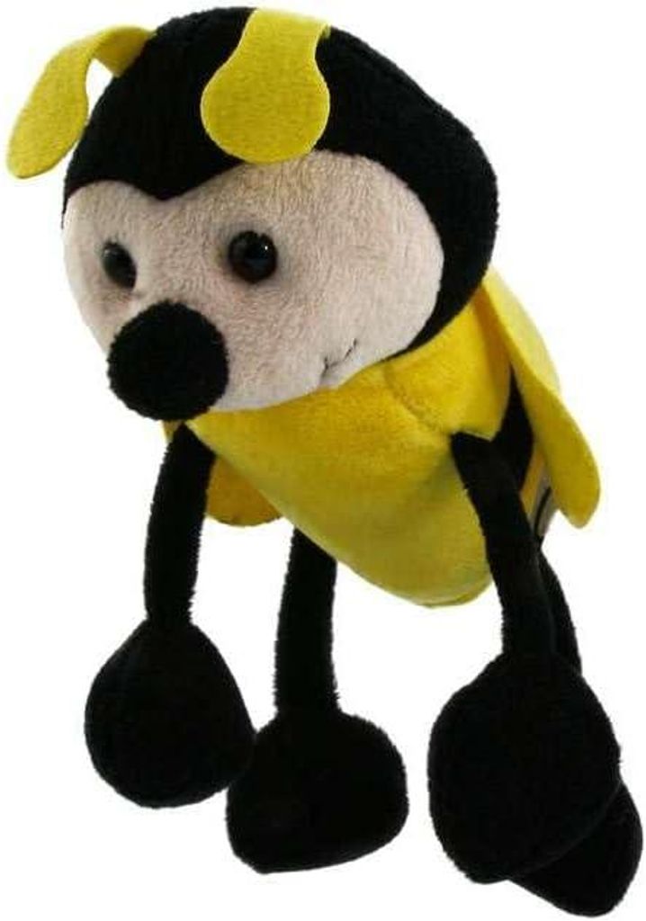 IMKERSHOP Plüschbiene Billy mit Saugnapf (15 cm) -Weiches Stofftier für Auto & Fenster -Kuscheltier & Geschenk für Kinder