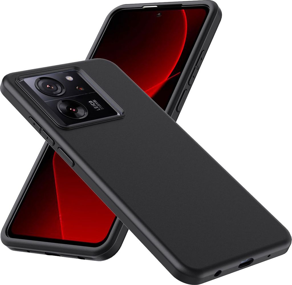 Silikó puzdro na mobil Xiaomi 13T / 13T Pro, čierne, TPU, Obrázok produktu 