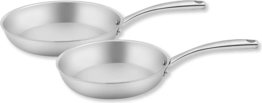Sola Pfannenset Green Cooking Silver – Bratpfanne ø 24 und 28 cm – Ohne Antihaftbeschichtung