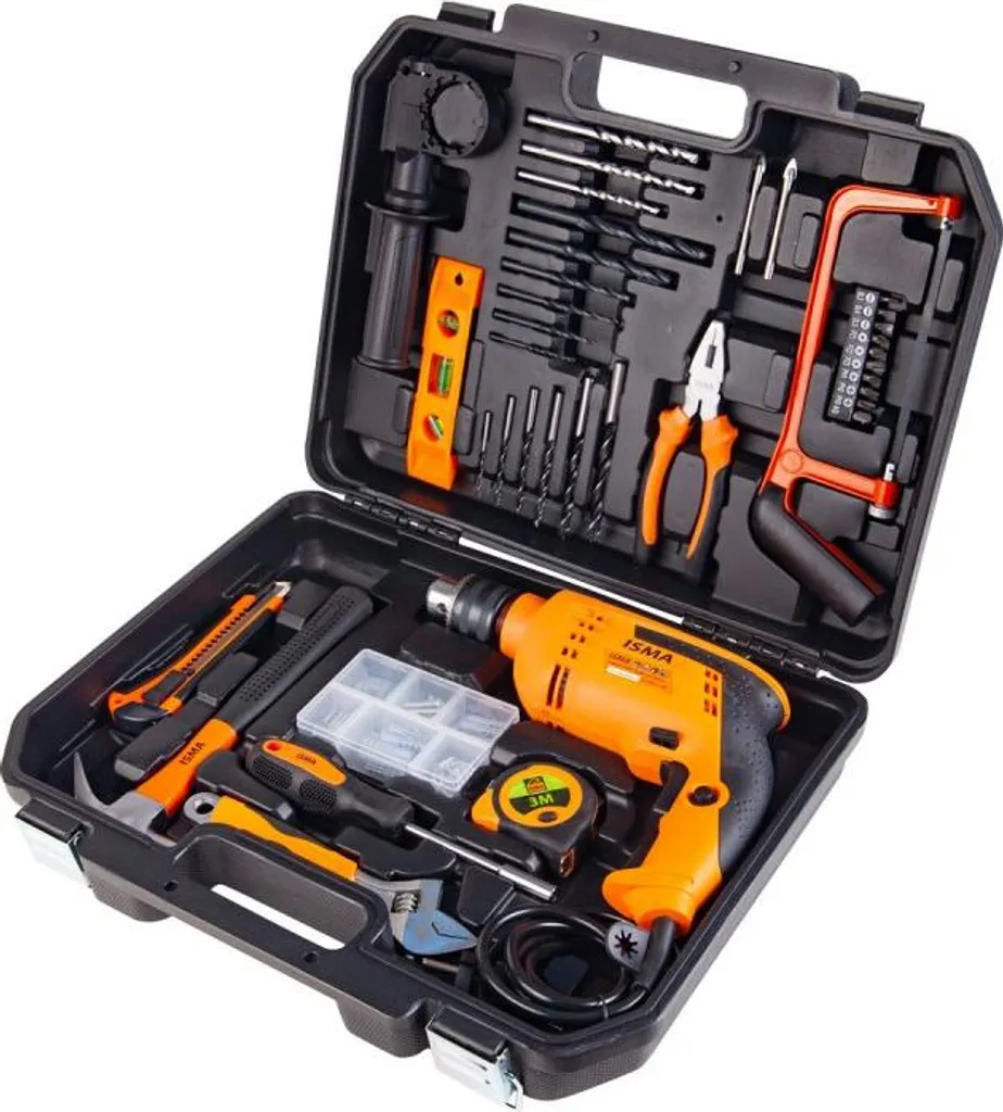 Kit perceuse à percussion 750W avec coffret complet de 95 pièces - 4