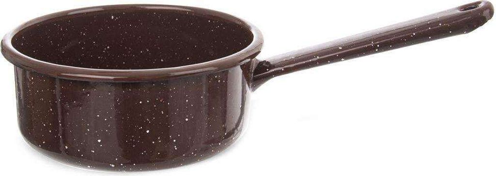 ORION Topf Kochtopf emailliert 0,9l BRAUN