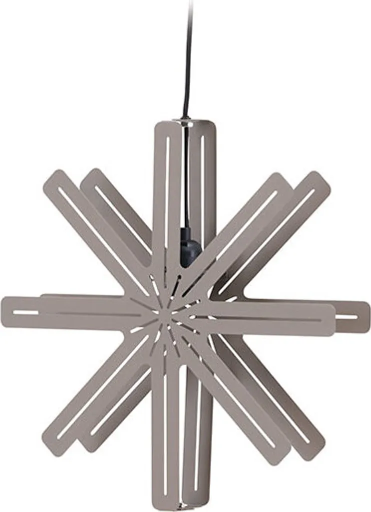 Décoration de Noël Lumineuse pour Fenêtre Étoile Acier Mocca 40cm