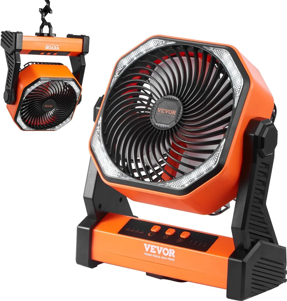 Ventilatore a Batteria 20000 mAh 138 CMF per Uso Intensivo
