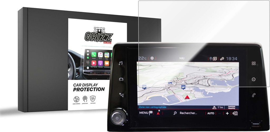 Keramische Autodisplayfolie für Peugeot Partner 3 (2018-2023), Grizz Protector