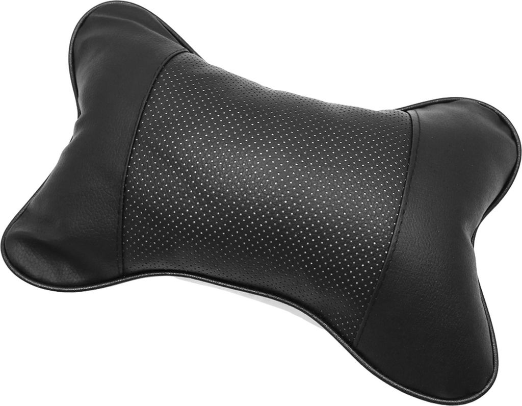 False Leder Sitz Nacken Stütze Kissen Auto Kopfstütze Kissen Pad Schwarz Beige DE de