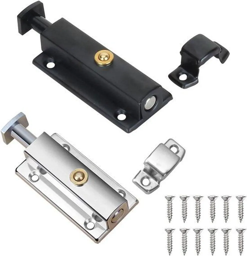 Verrou de Sécurité pour Porte de Salle de Bain et Chambre Inox 10cm