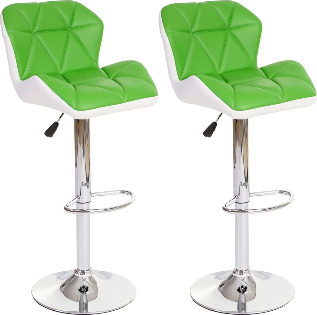 Offerta Set 2 Sgabelli Verde Smeraldo HWC-A92 - Prezzo Imbattibile