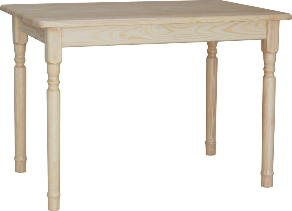 Tisch II aus massivem Kiefernholz lackiert 120 x 70 cm