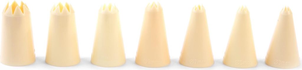 HENDI Spritzdüsen Zackenmodell, Sieb 7er-Set mit Header card