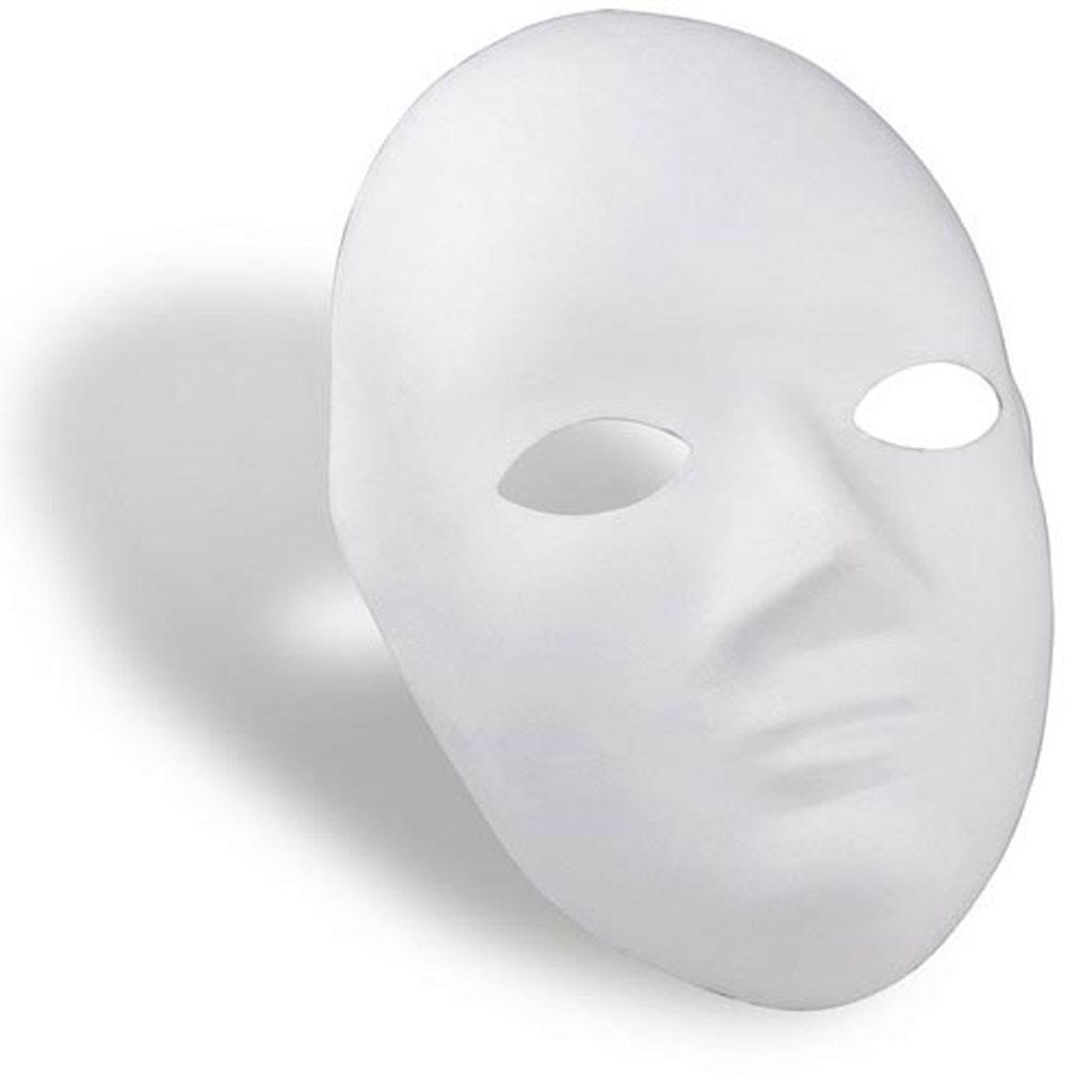 Maschera di cartapesta Meyco da disegnare e decorare da Immagine del prodotto 