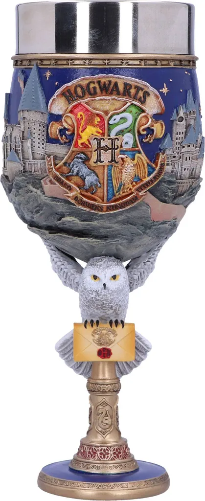 Kelch Harry Potter Poudlard avec Détails Sculptés et Insert en Inox