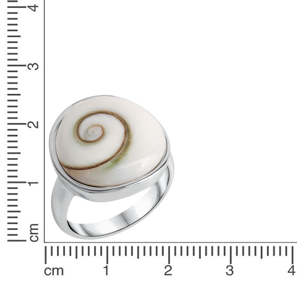Zeeme Pearls Ring 925/- Sterling Silber weiß 017 (53,5) Muschel weiß 342270089