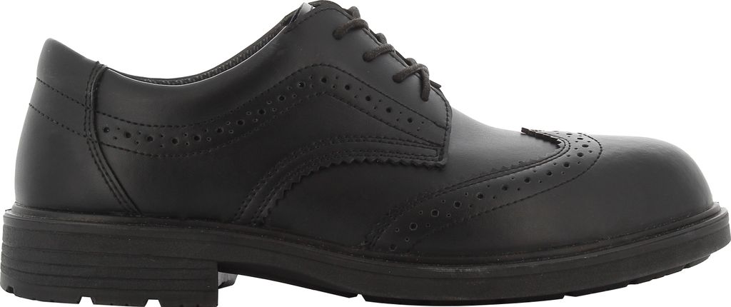 Safety Jogger Sicherheitsschuh S3 Manager, eleganter Arbeitsschuh aus Leder, schwarz, Gr. 43