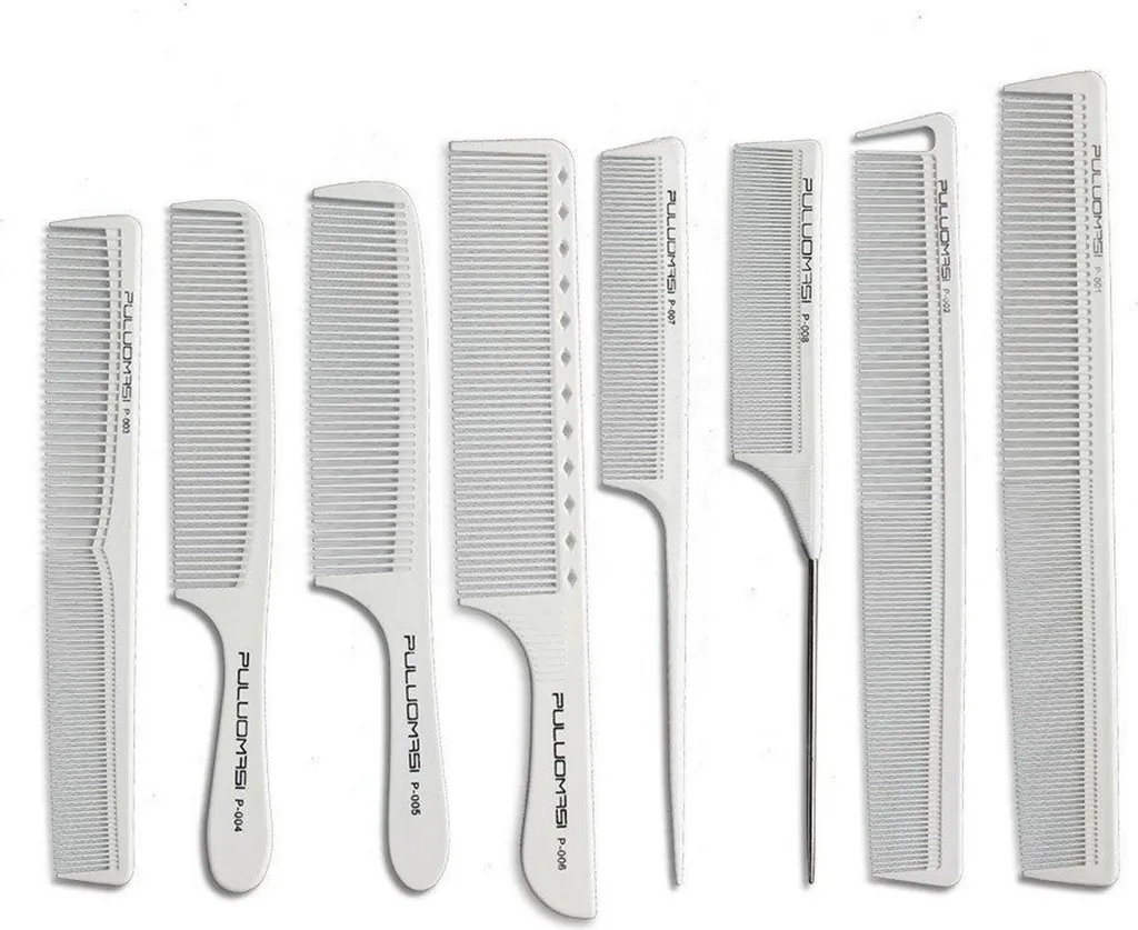 Set Peignes Coiffure pour Coupe Précise et Séparation des Mèches