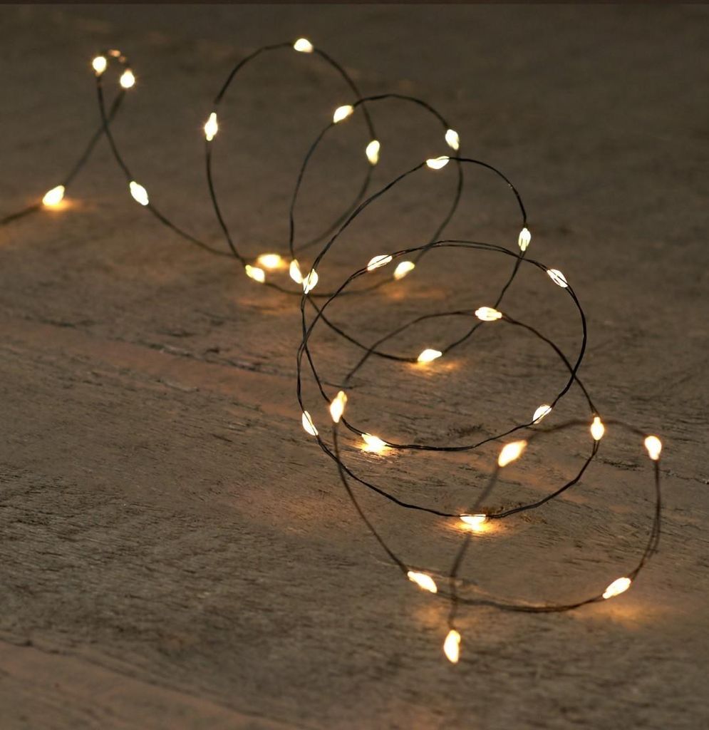Kerstverlichting Batterijverlichting LED wire zwart draad Productafbeelding 