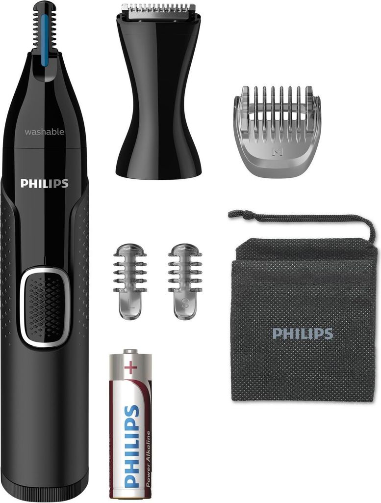 A collection of grooming tools and accessories laid out on a white background.