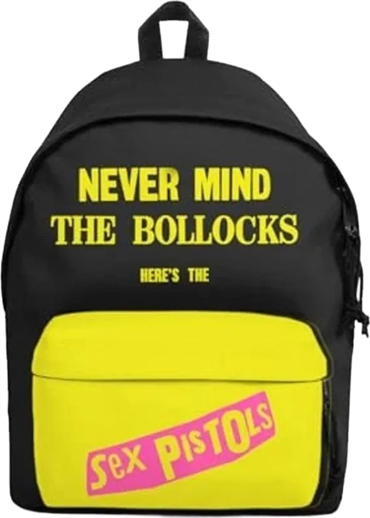 Backpack Sex Pistols RO15079 Originale | Zaino Giallo Nero Rock Off