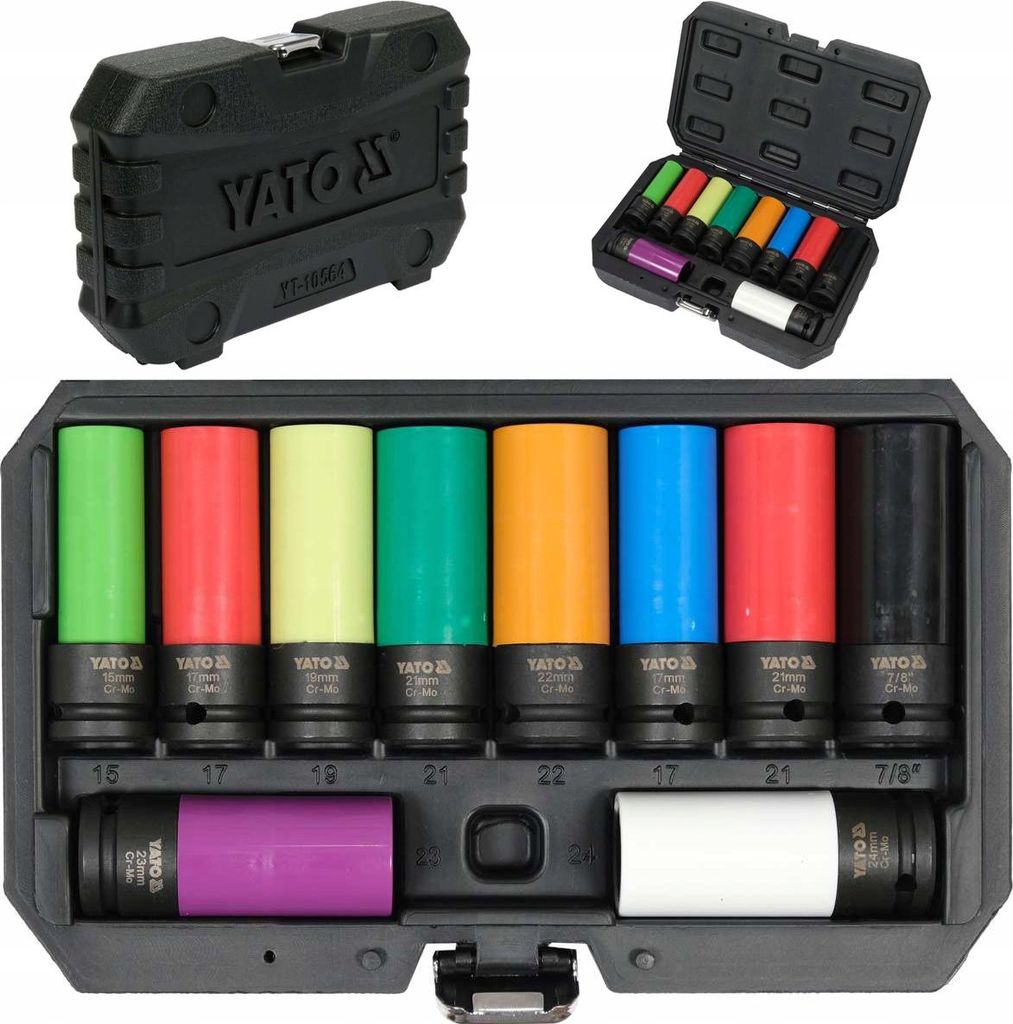 Yato Satz Schlagschraubereinsätze für Alufelgen1/2"