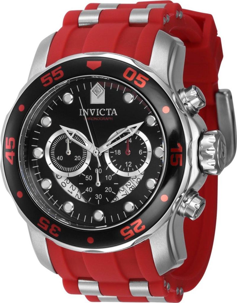 Invicta Pro Diver 40475 Herren uhr - Wasserdicht - Analog - Quarzuhrwerk - Edelstahl mit schwarzen zifferblat - 48mm