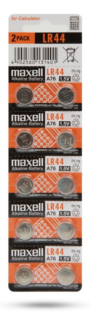 10x LR44 - LR44W Knopfzellenbatterie 1,5V - Alkaline - 10 Produktbild 