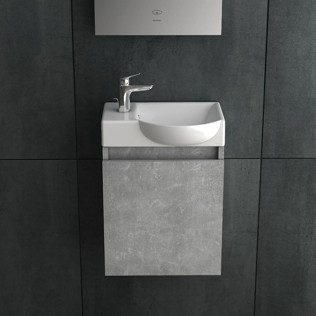 Alpenberger Gäste WC Waschbecken mit Unterschrank | Kleines Produktbild 