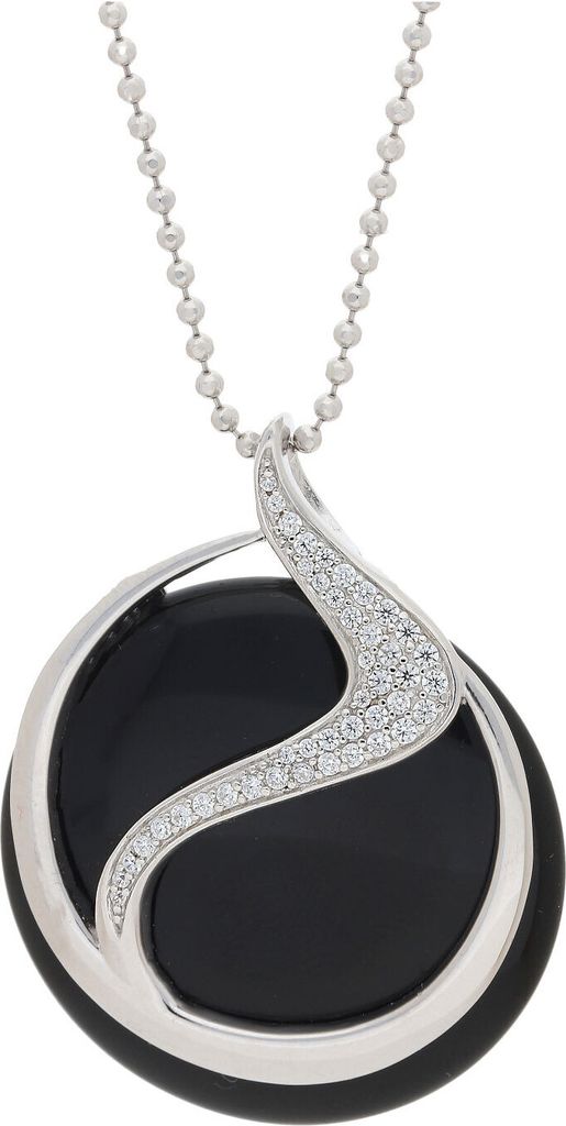 Kettenanhänger Silber 925 Onyx JL10-02-2583 JuwelmaLux