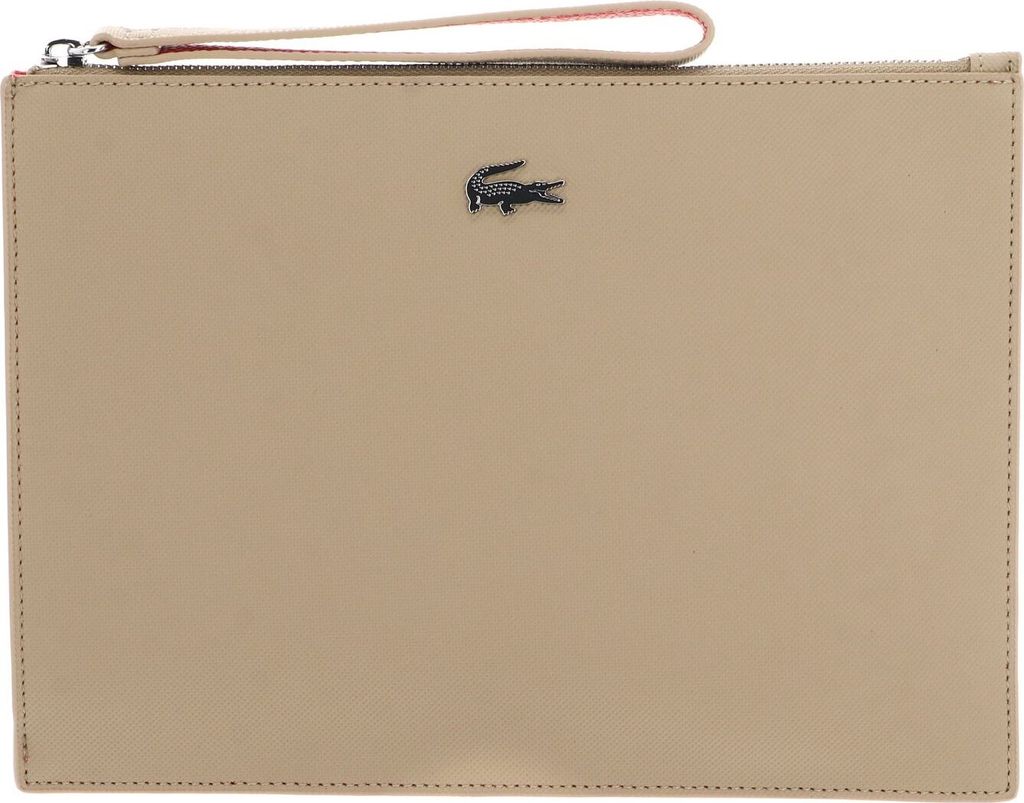 LACOSTE Abendtasche Anna Clutch Viennois Grenadine hellbraun