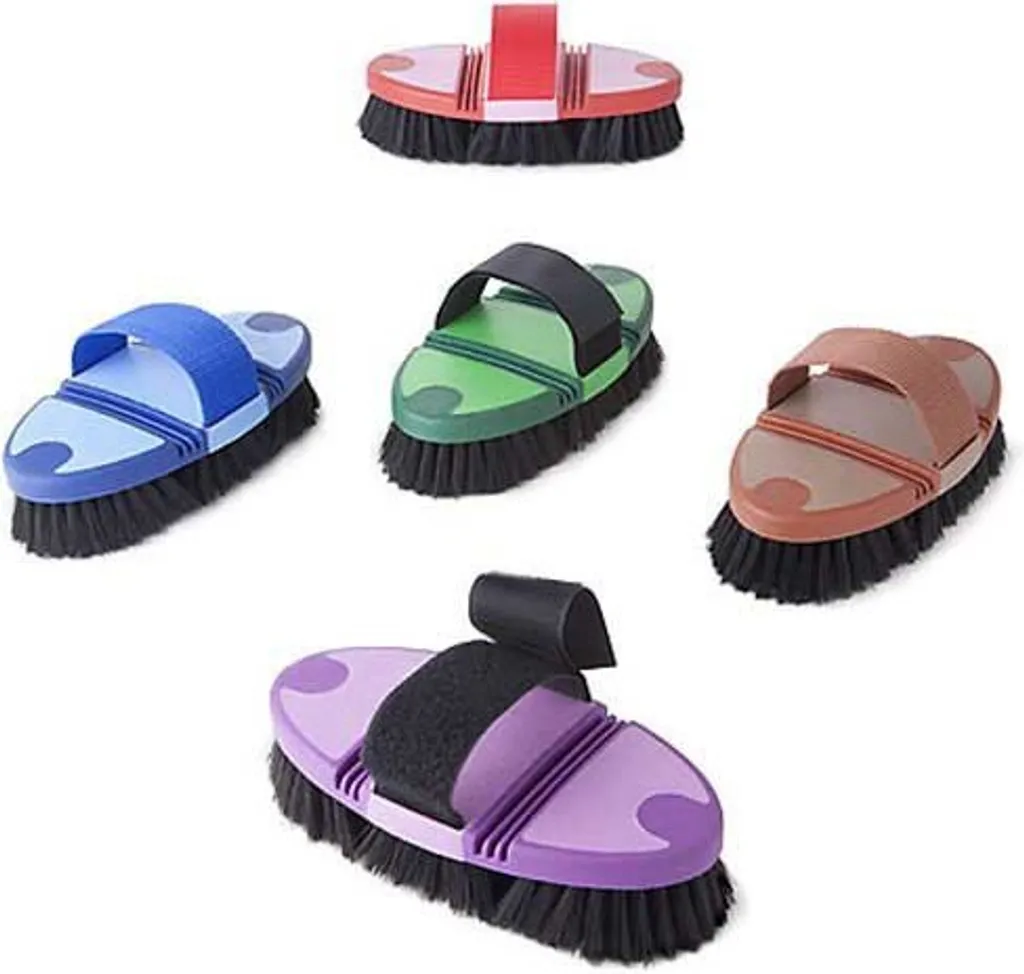 Spazzola Lexhis Flessibile Morbida Viola - Accessori Grooming Cavallo