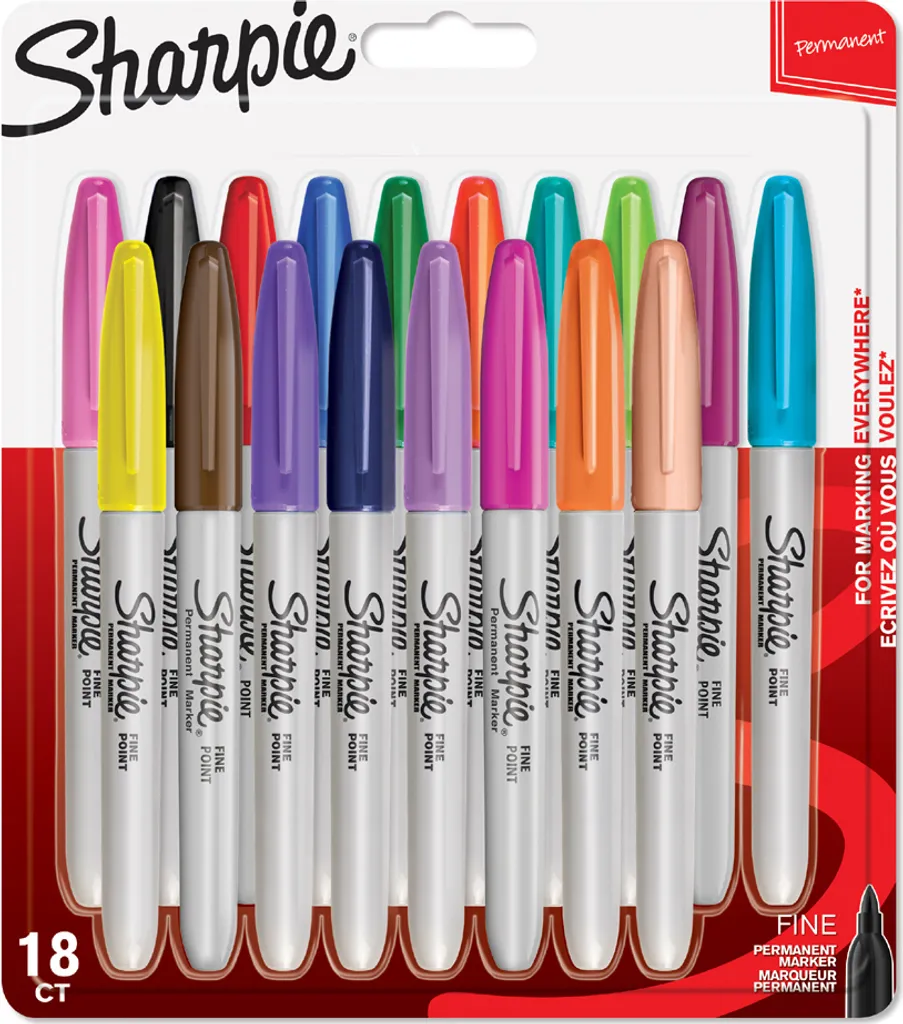 Sharpie 1996112 1x18 Marcatore permanente Sharpie F 18 colori