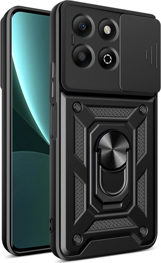 Techsuit Camshield Back Cover Hülle für HONOR X6b - Schwarz