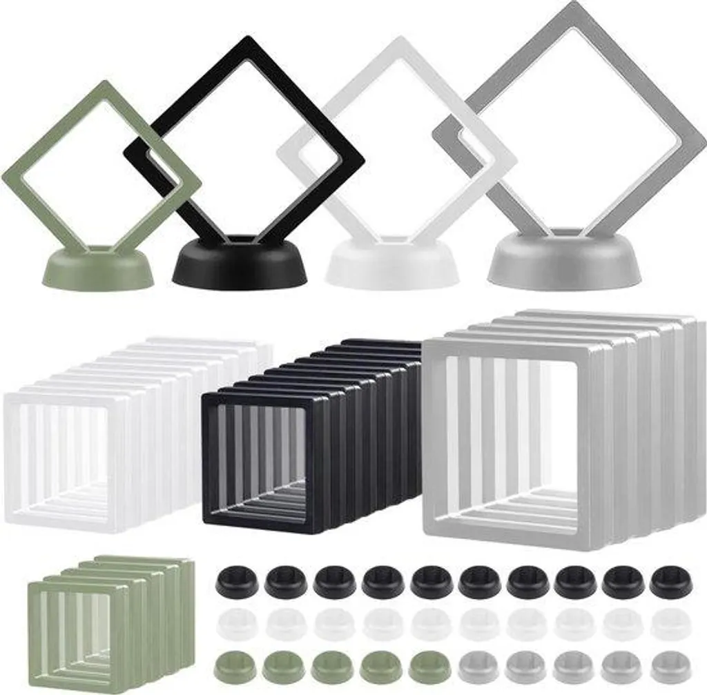 Support Vitrine pour Bijoux et Minéraux - Cadre 3D Invisible