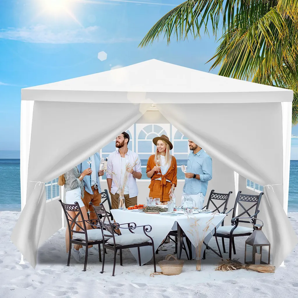 OFFERTA Gazebo 3x3 Izrielar Bianco Pieghevole | Tutto Incluso + Borsa - 7