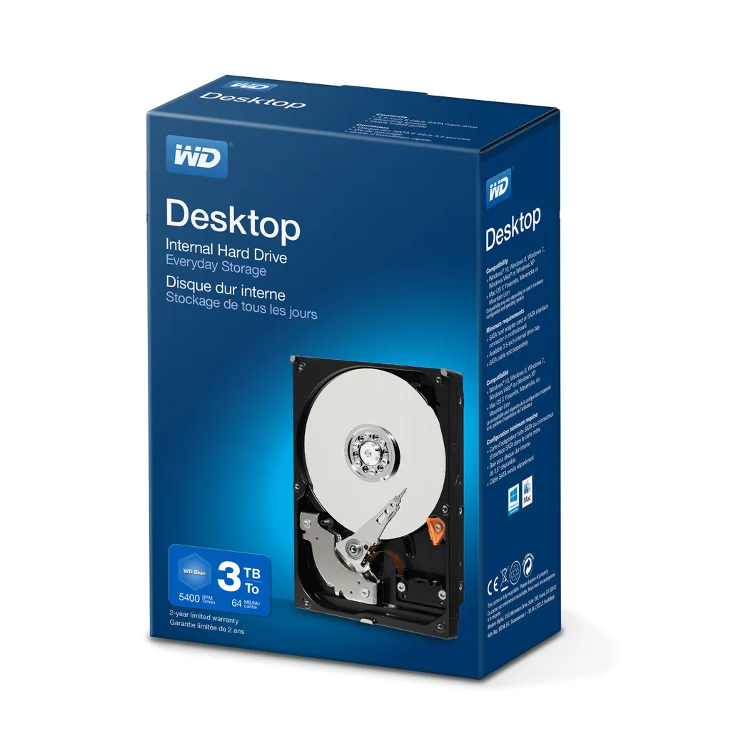 Western Digital 3To HDD pour PC : Stockage de Photos, Vidéos et Fichiers