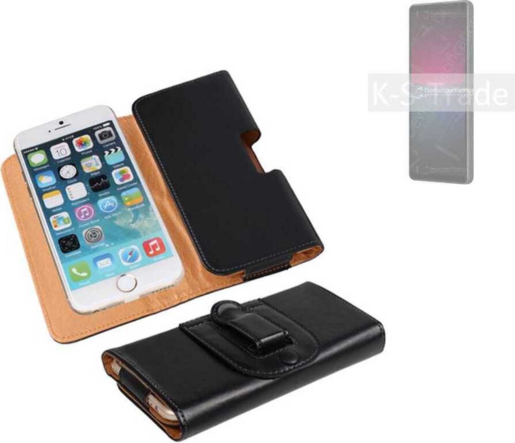 K-S-Trade Schützhülle Handyhülle kompatibel mit Sony Xperia 10 IV Holster Gürtel Tasche Schutzhülle Handy-Tasche Smartphone Case Seitentasche