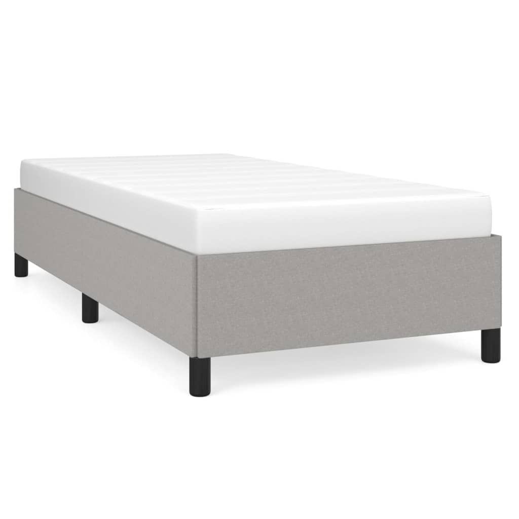 vidaXL Struttura letto senza materasso grigio chiaro 90x190 Immagine del prodotto 