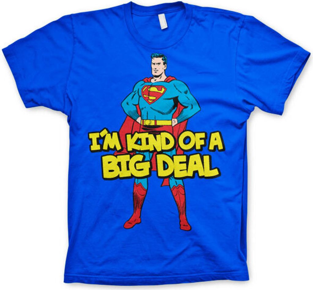 Superman - Im Kind Of A Big Deal T-Shirt - Medium - Blue