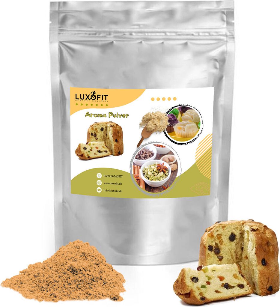 Luxofit Panettone Aroma Pulver – intensives Lebensmittelaroma für Backen & Desserts (50 g)