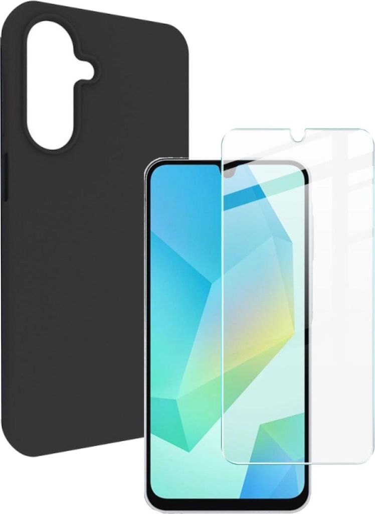 Handyhülle + Displayschutzglas für Samsung Galaxy A17 5G / 4G Silikon TPU Folie