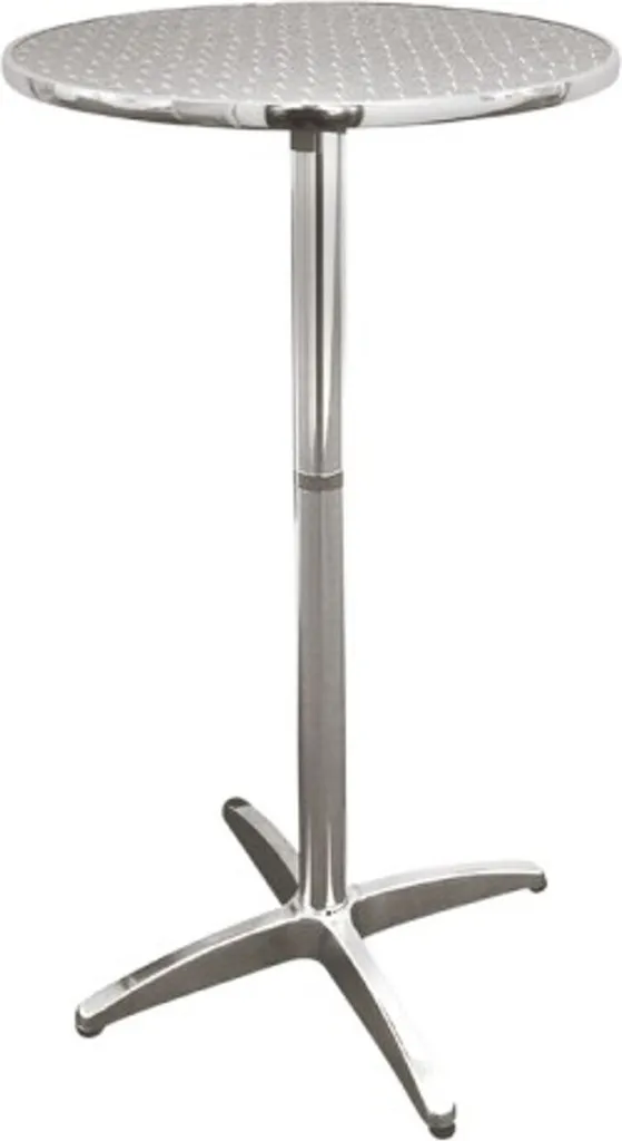 Table de bistrot stable en aluminium - Finies les tables qui rouillent