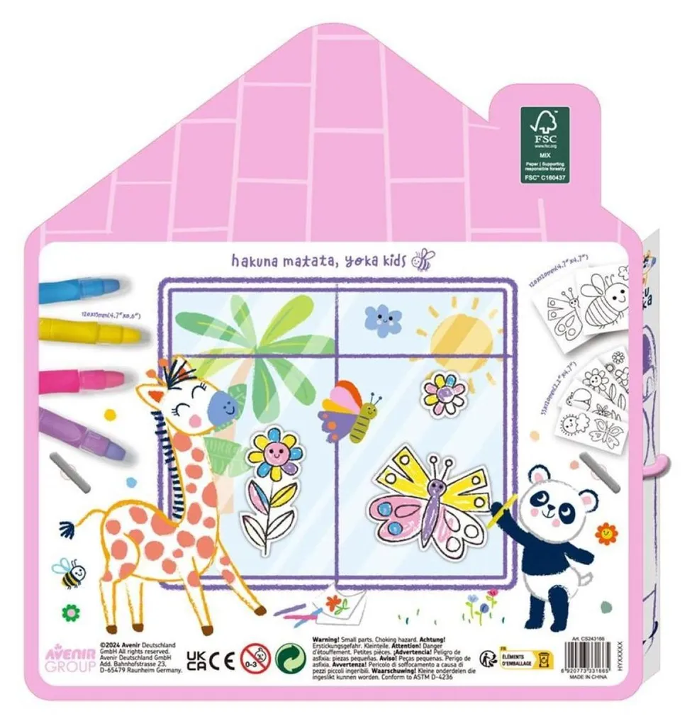 Sticker vitre sans trace Haku Yoka - Jeu créatif décoration fenêtre - 2