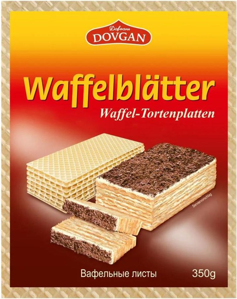DOVGAN Waffelblätter 1er pack Produktbild 