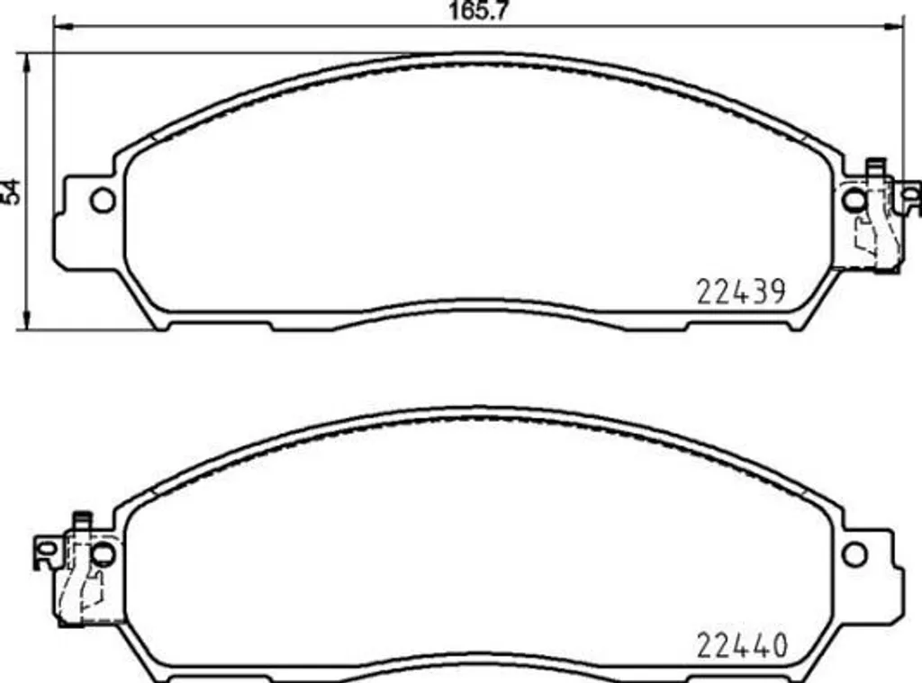 Brembo P 56 120 Plaquettes de frein OE AY040NS178 pour Nissan Leaf ZE1