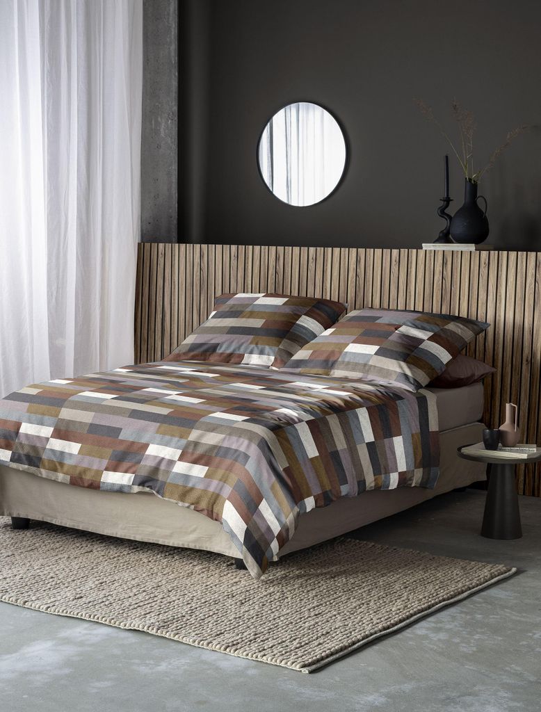Irisette Edel-Feinbiber Bettwäsche-Garnitur Koala 8534 Farbe kupfer 135x200+80x80cm