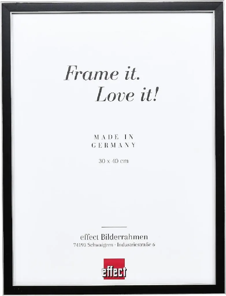 Cornice Portafoto 21x28 Nera Effetto Legno per Regali Speciali