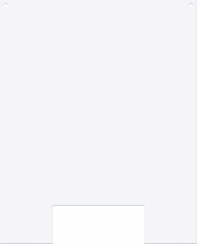 PLEXIGLAS Schutzscheibe (68x90cm) - 2.0 mm + Durchgriff