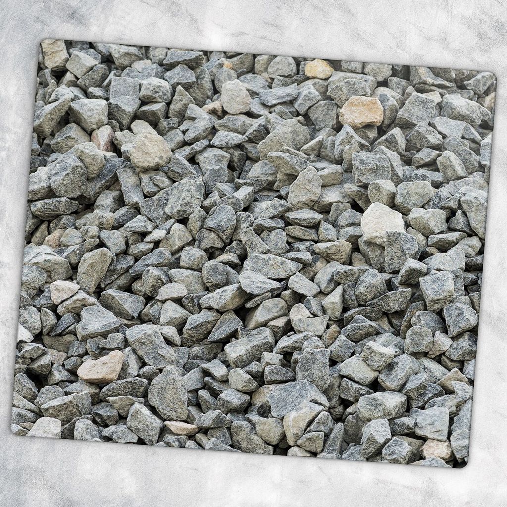 Glas-Herdabdeckplatten Glaskeramikkochfeld-Abdeckung Spritzschutz Glas 60 cm x 52 cm - Steine