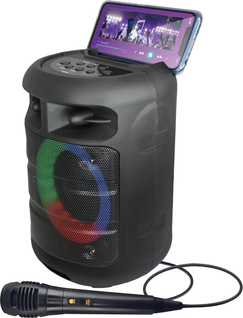 Jeux de Lumière LED Vortex 4 Karma Italiana 13W Noir pour Soirée