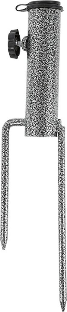 Terrassenschirmhalter, Bodenspieß, verstellbar, robustes Metall, für den Außenbereich, Garten, Strandschirm, Sonnenschirm, Fahnenmast, Standfuß...