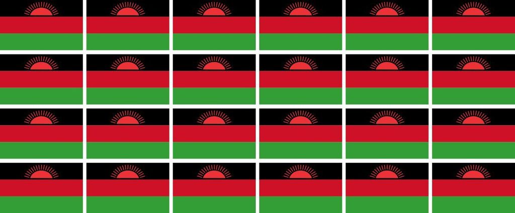 Mini Aufkleber Set - Pack glatt - 33x20mm - selbstklebender Sticker - Malawi - Flagge / Banner / Standarte fürs Auto, Büro, zu Hause und die Schu...