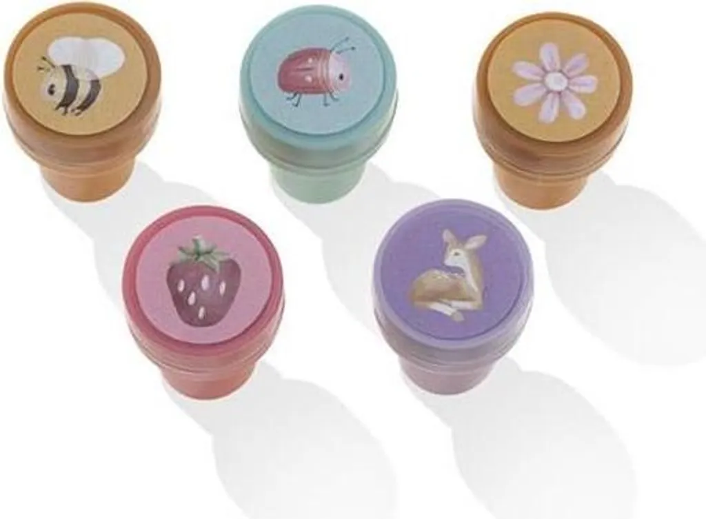 Boîte de tampons créatifs Fairy Garden Little Dutch avec encreur inclus